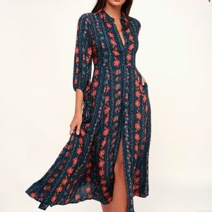 Flower maxi dress